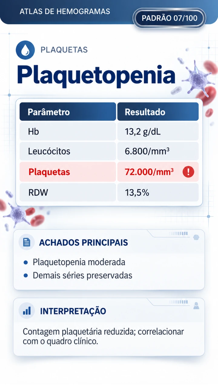 Padrão 07: plaquetopenia
