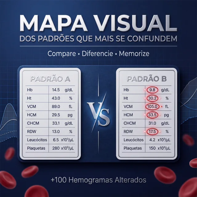 Mapa visual dos padrões que mais se confundem