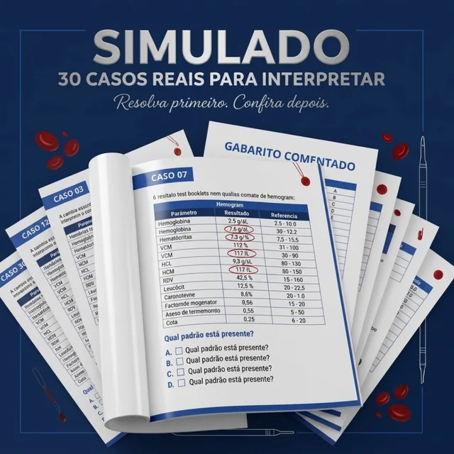 Simulado com 30 casos reais para interpretar