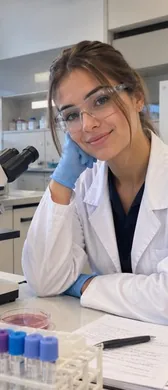 Técnicos e profissionais de laboratório